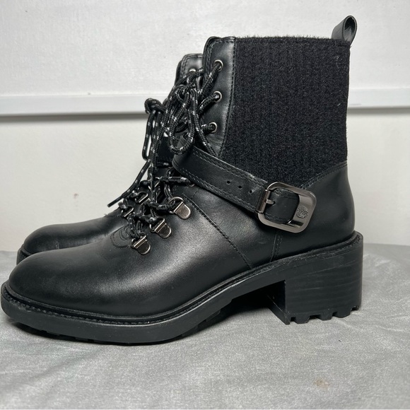 Vince Camuto Combat Leather Boots - Picture 5 of 9
